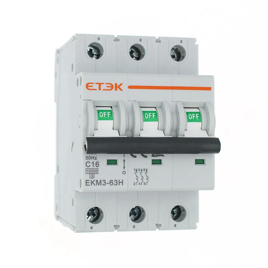 EKM3-63-3C16 Автоматический выключатель 3P 16А С