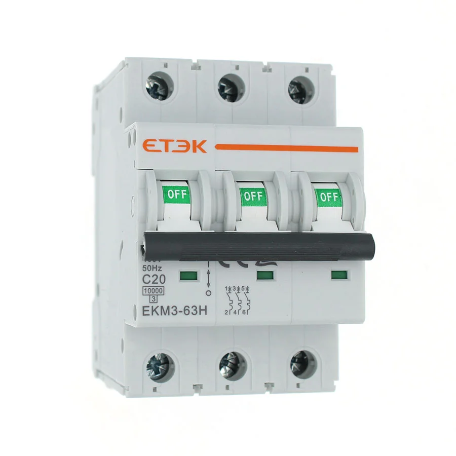 EKM3-63-3C20 Автоматический выключатель 3P 20А С