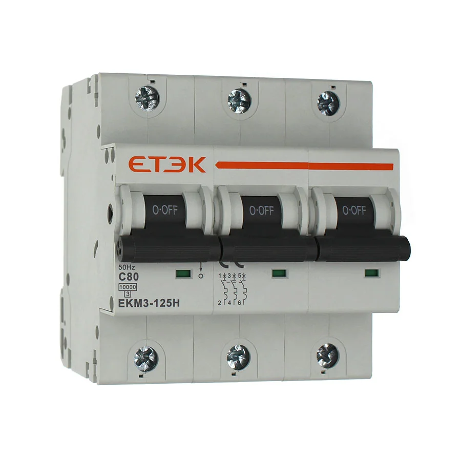 EKM3-125-3C125 Автоматический выключатель 3P 125А С