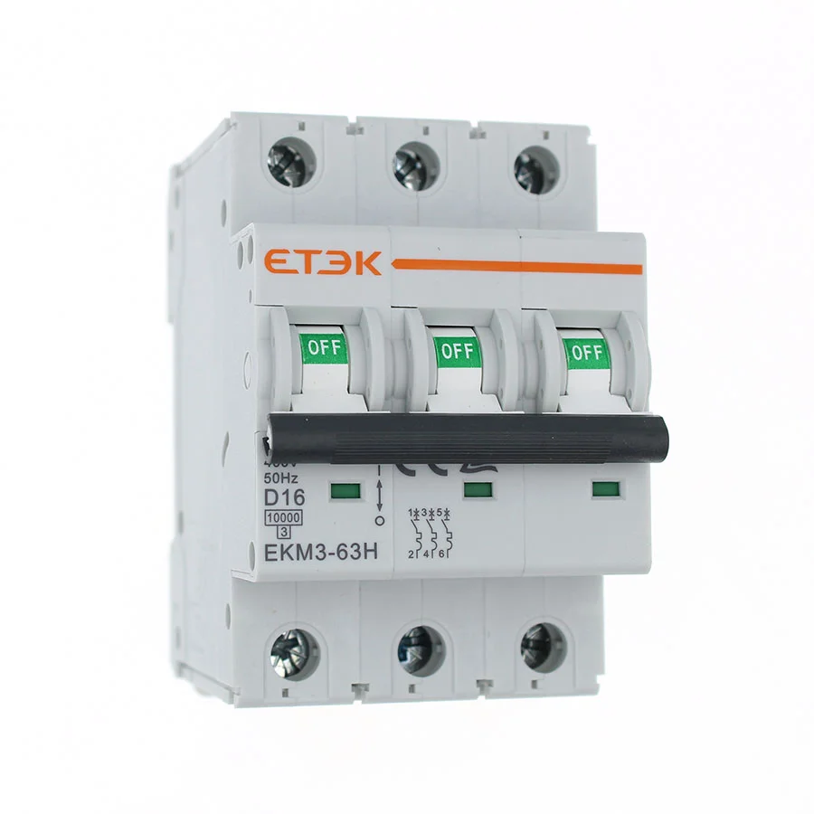 EKM3-63-3D16 Автоматический выключатель 3P 16А D