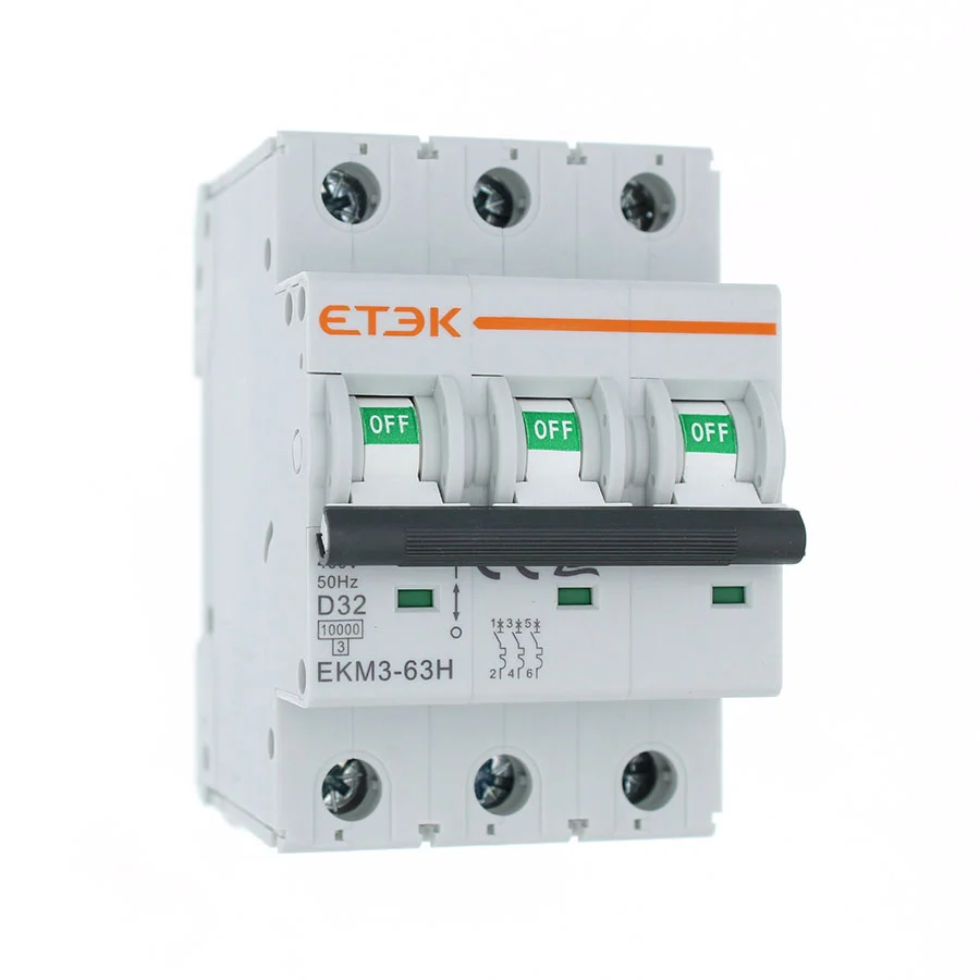 EKM3-63-3D32 Автоматический выключатель 3P 32А D