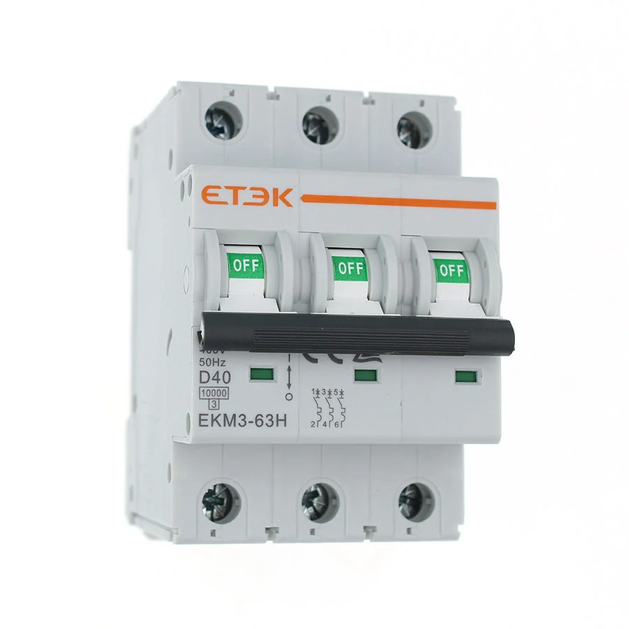 EKM3-63-3D40 Автоматический выключатель 3P 40А D