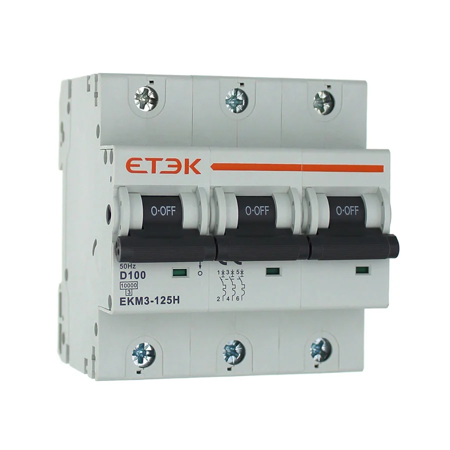 EKM3-125-3D100 Автоматический выключатель 3P 100А D