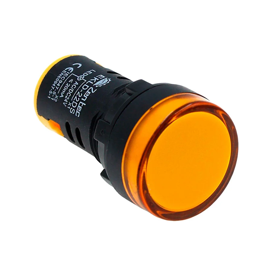 EKLD-22DS-Y-24 Лампа желтая 24VDC/VAC, D22